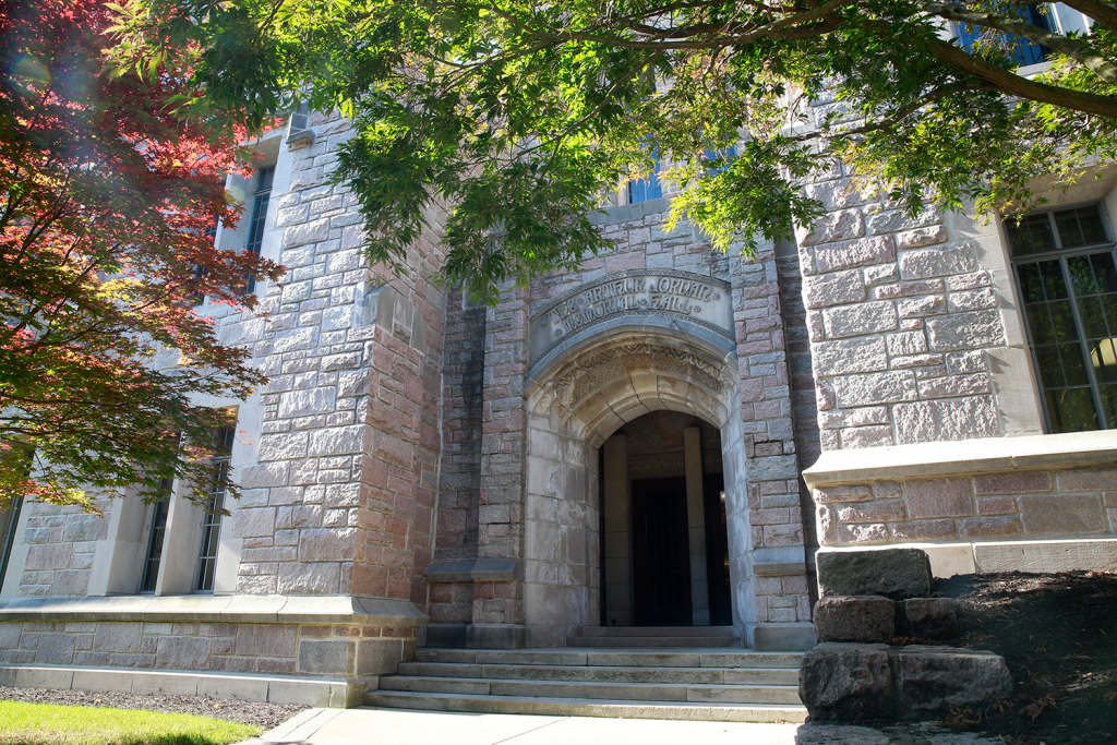 photo of jordan hall entrance