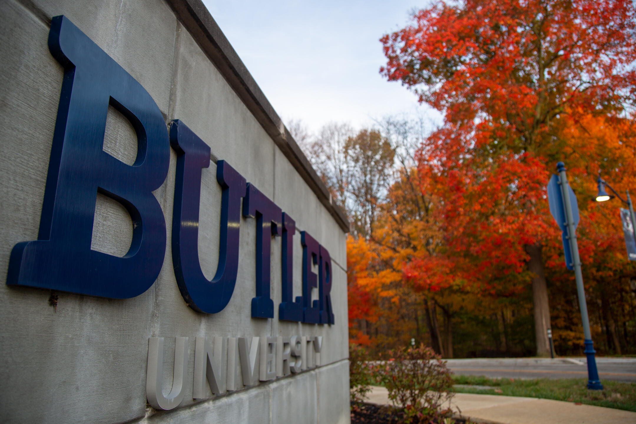 Butler university sign