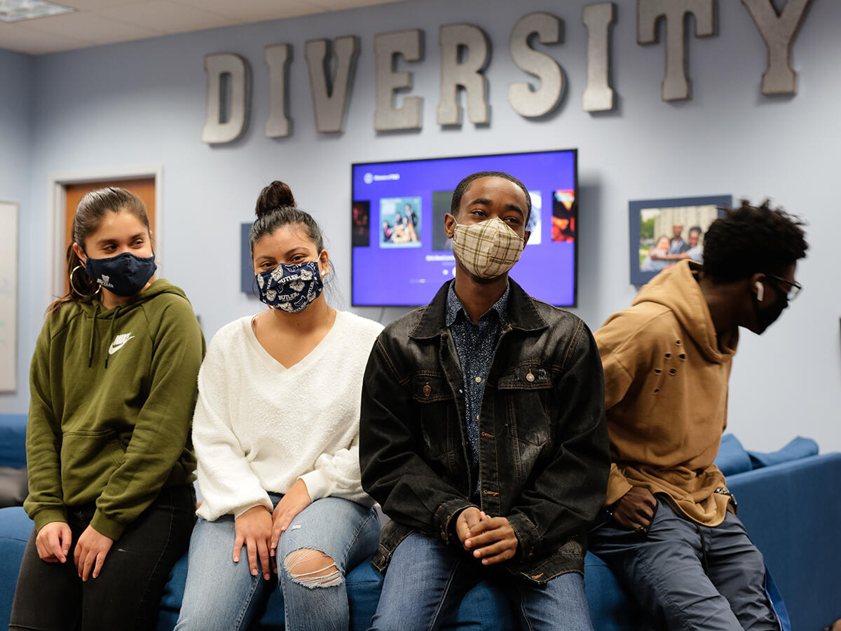 Students gather in the Diversity Center