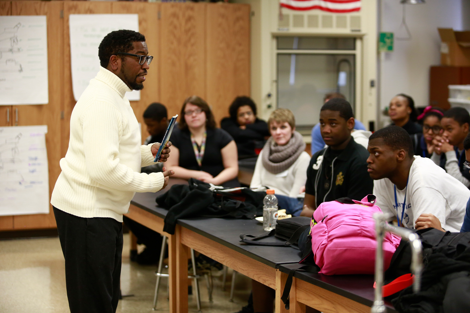 Students in a classroom