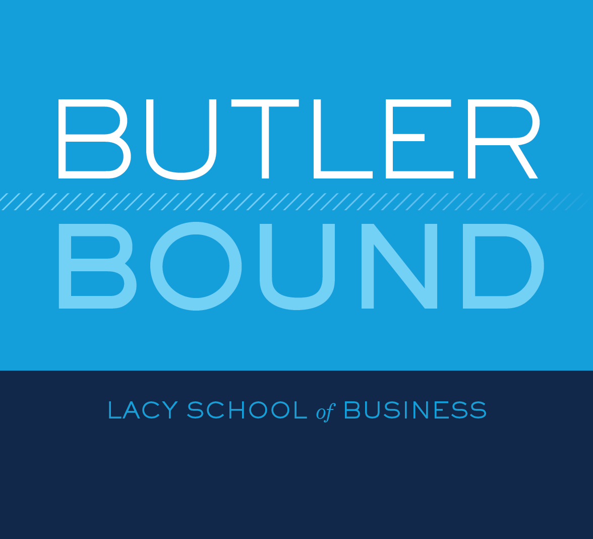 Graphic that says Butler Bound Lacy School of Business