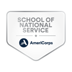 School of National Service AmeriCorps badge