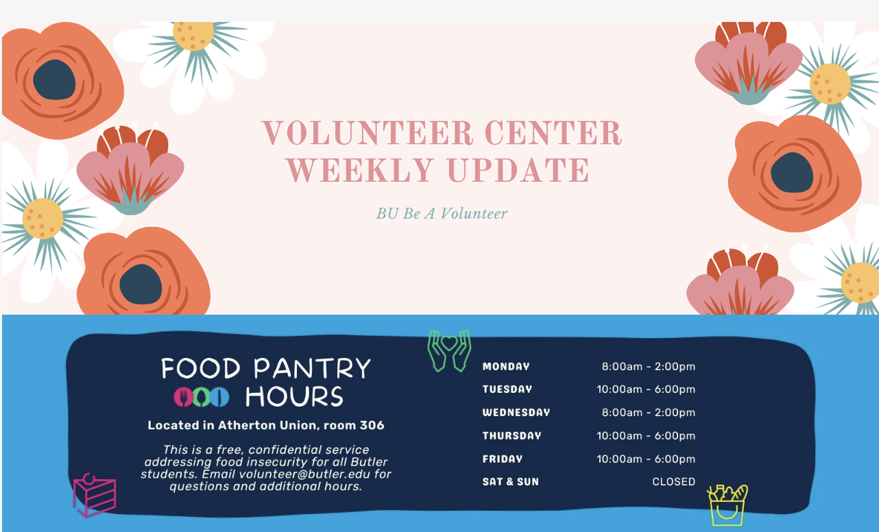 Volunteer Center Weekly Update. BU Be A Volunteer.
