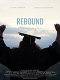 Rebound. Silhouette of back of person in robe and cap